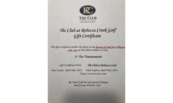 Big image rebecca creek gc certificate