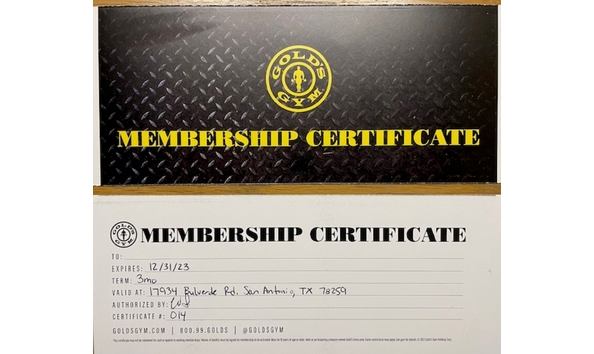 Big image gold gym certificate