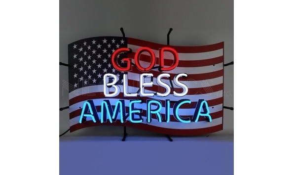 Big image neon   god bless america