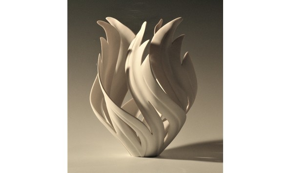 Big image c107 mccurdy  torch flame porcelain vessel