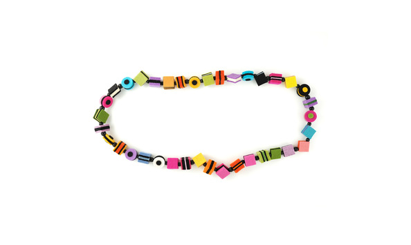 Big image j125 gori montanell  wool felt licorice necklace 1