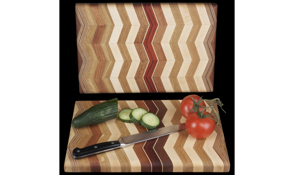 Big image w103 levy   zig zag wooden cutting board 2