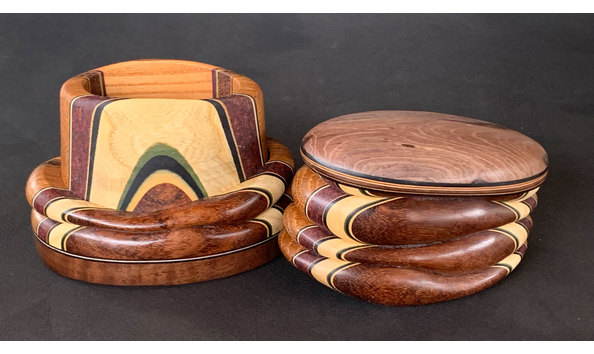 Big image w106 evans   inlaid wood box 3 open