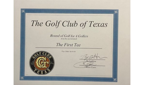 Big image golf club of texas certificate