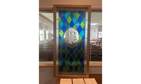 Big image stained glass window