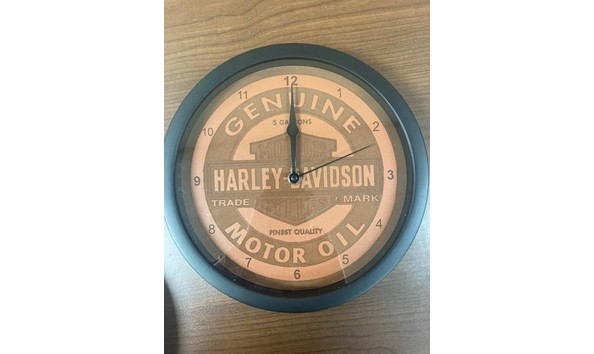 Big image harley clock