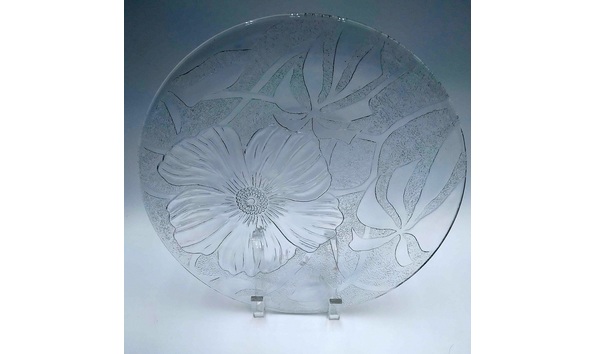 Big image glass plate