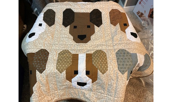 Big image dog quilt