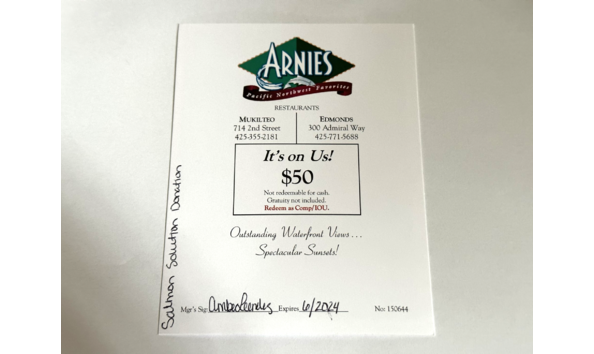 Big image arnies gift card pic