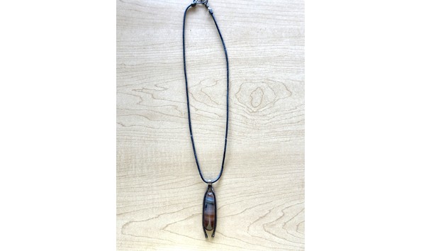 Big image moss agate necklace