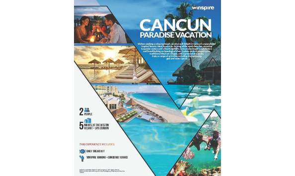 Big image cancun paradise vacation display