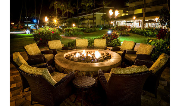 Big image kauai beach resort beach fire pit b