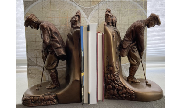 Big image golfer bookends