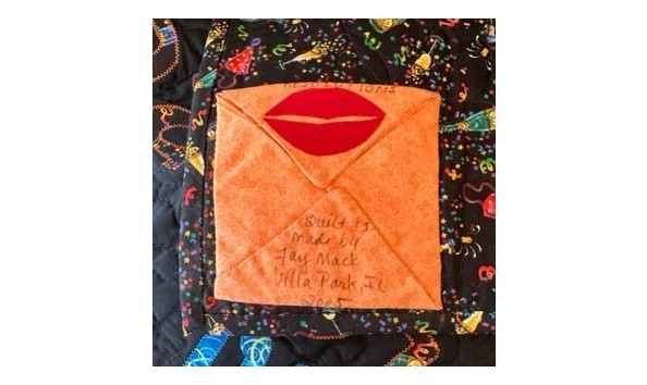 Big image new year s eve quilted wall hanging 37x37 fmv  75.00 back