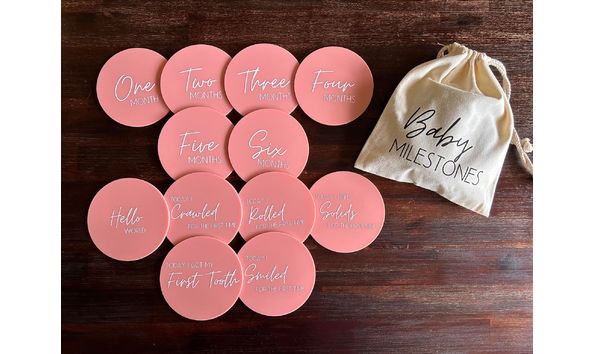 Big image milestone discs pink