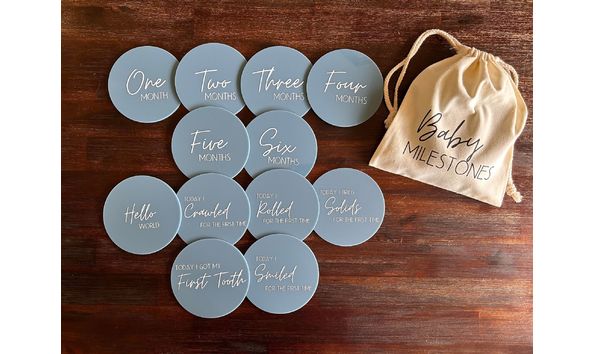 Big image baby milestones blue