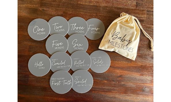 Big image baby milestones grey