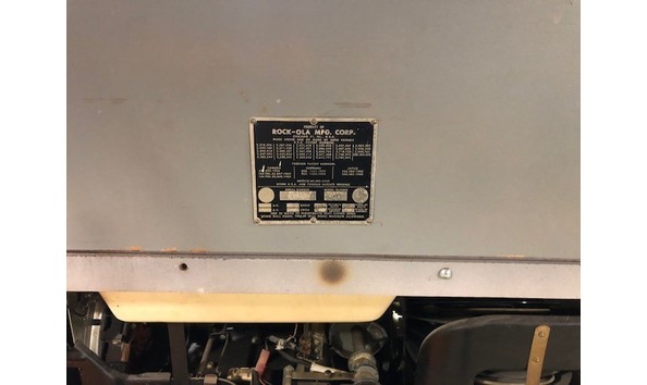 Big image hacs rock ola princess back side serial number plate