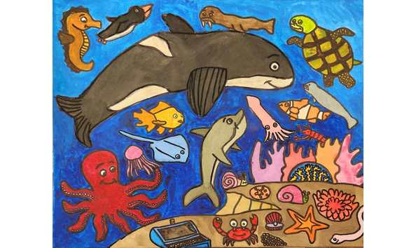 Big image underwater world