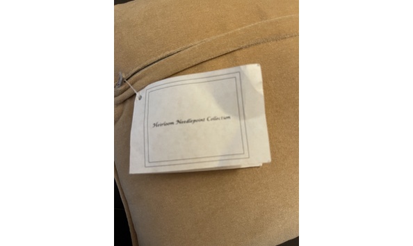 Big image needlepoint pillow2   annual auction  1 