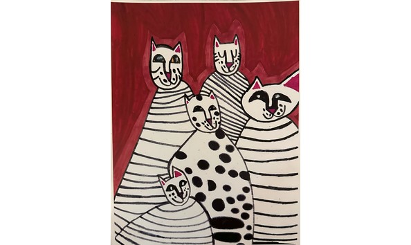 Big image red black white cats