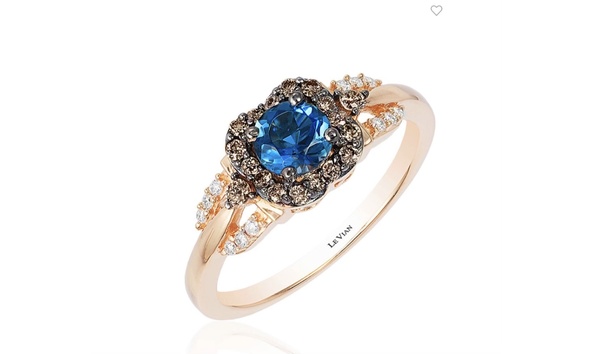 Big image diamond and blue topaz ring   donna rotoloni