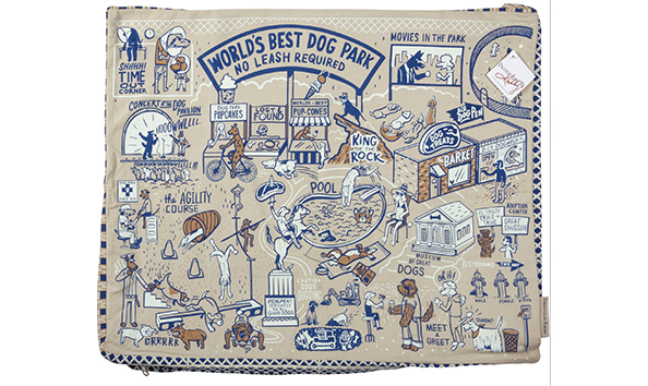 Big image pet bed cover med   dog park 1   jennifer jablonski