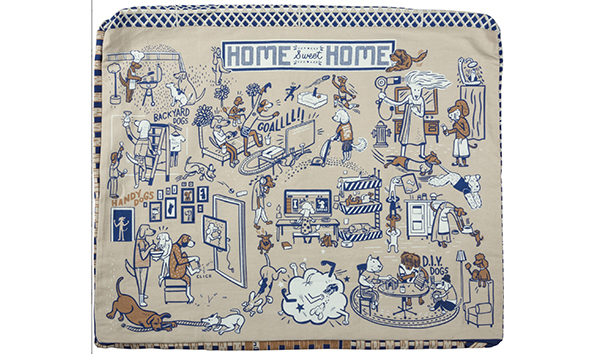 Big image pet bed cover med   dog park 2   jennifer jablonski