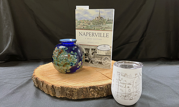 Big image naperville heritage vase history book