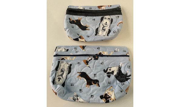 Big image various dogs on light blue background matching 2