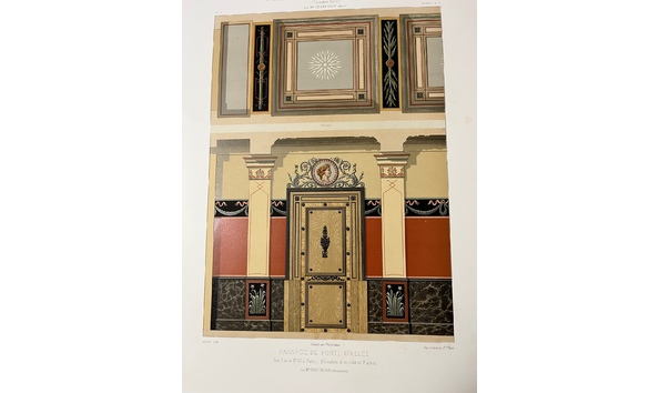 Big image chromolithograph of passage de porte d allee