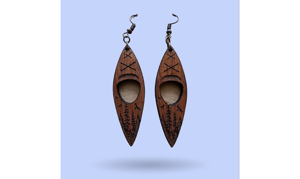 Big image wood earrings