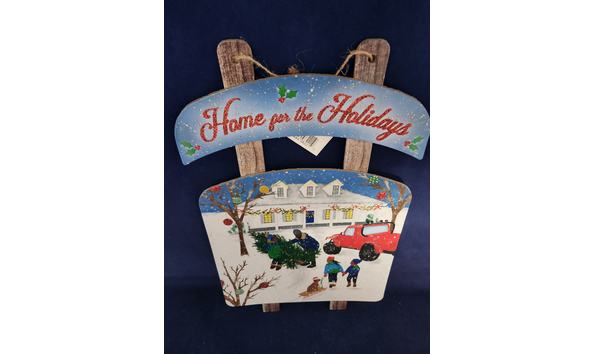 Big image home for holidays sled