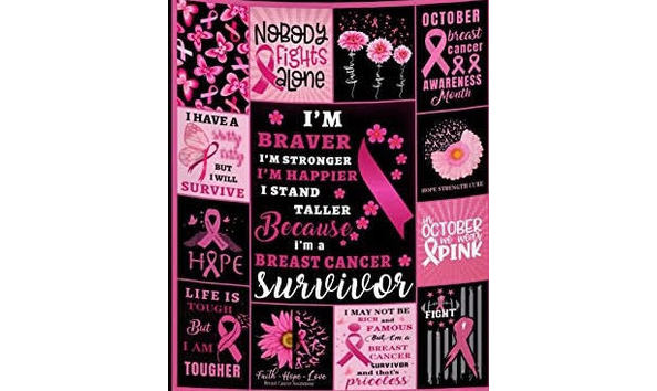 Big image breast cancer awareness throw