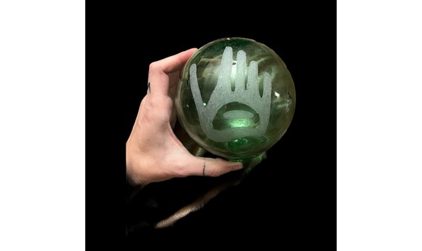 Big image etched glass