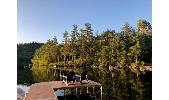 Big image howard pond   view of dock anne marie brown