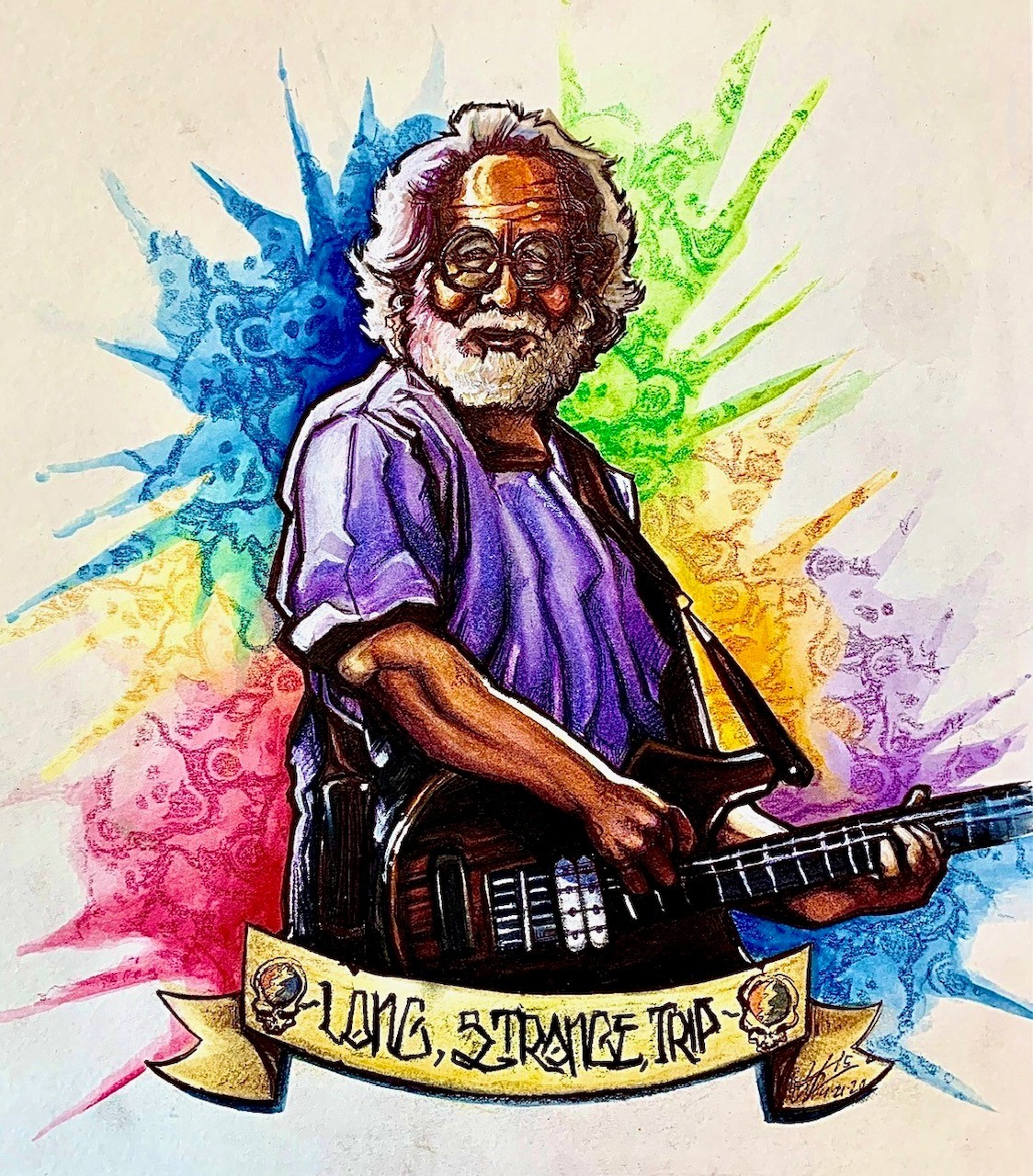 JERRY GARCIA signed autographed photo COA Hologram main image 1