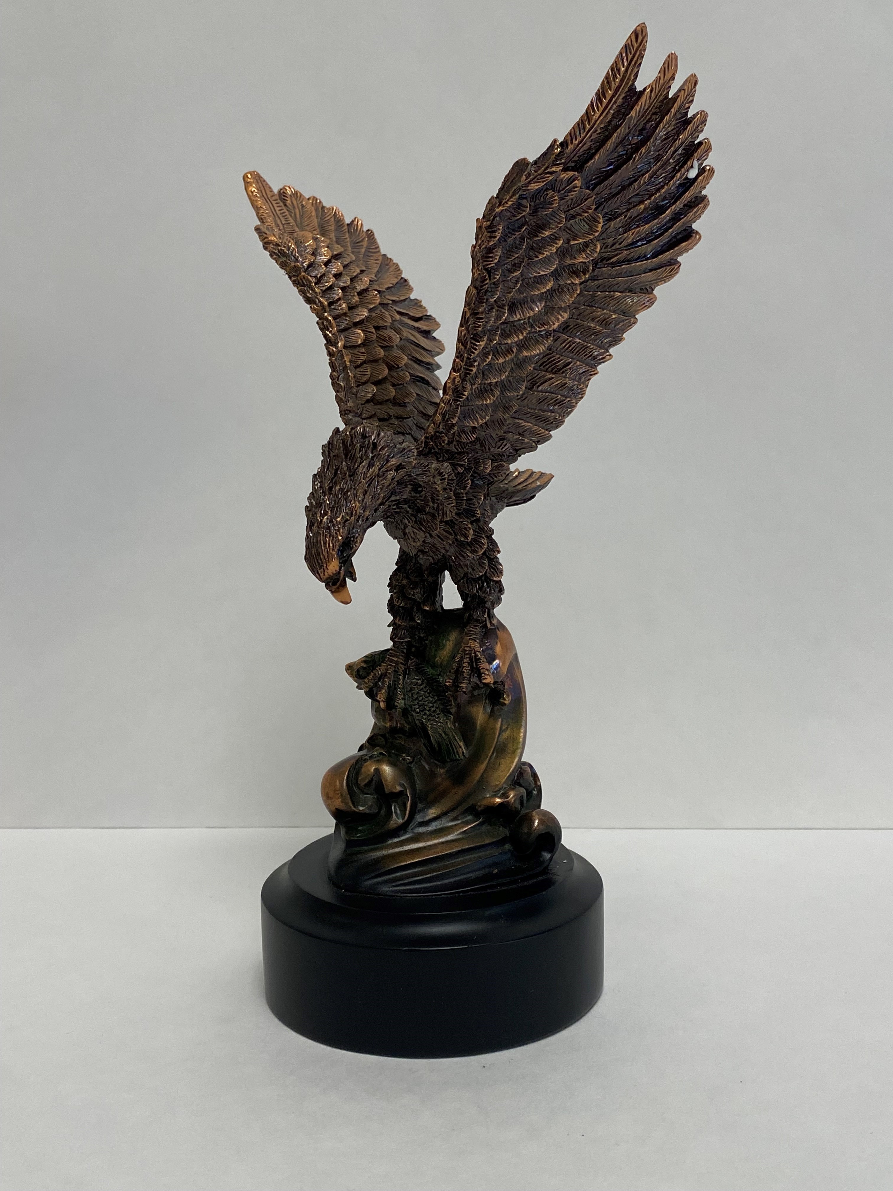 Bronze Eagle Statue with Base