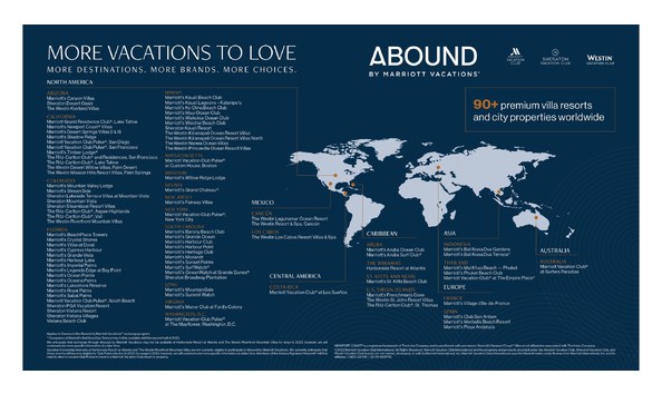 Big image abound by marriott vacations   over 90 premium villa resorts
