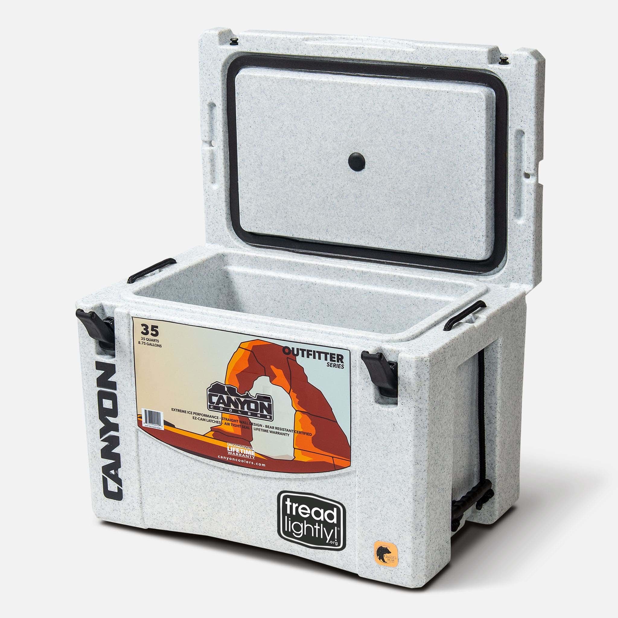Canyon Coolers Outfitter 35qt Cooler with Tread Lightly! Cobranding