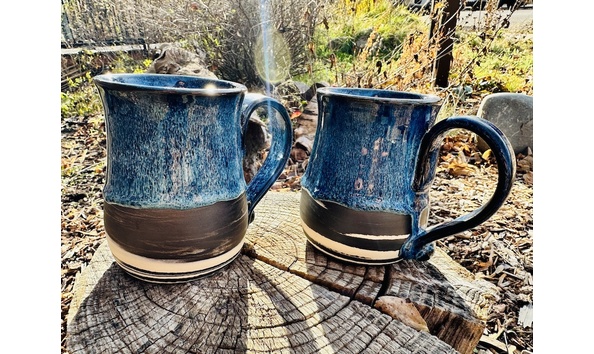 Big image winding pine pottery mugs