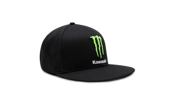 Big image monster energy kawasaki podium high profile 6 panel cap