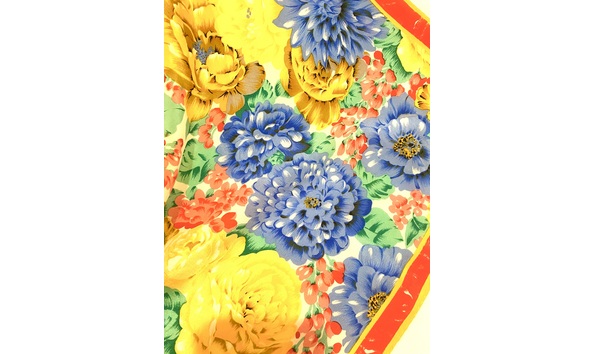 Big image 30x32  silk floral scarf1
