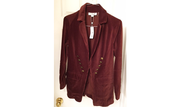 Big image burgundy short jacket