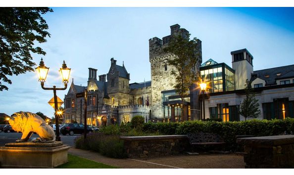 Big image pic clontarf castle exterior dusk main banner
