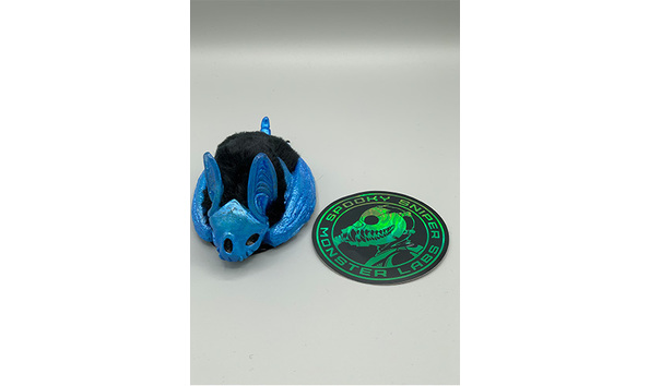 Big image 202210art007   blue bat   holographic sticker