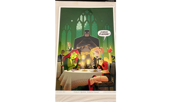 Big image 202311art042   harley quinn  check please  print