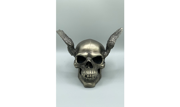 Big image 201810coll001   pewter angel wing skull