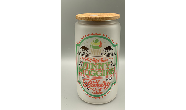 Big image 202211hware001 2   ninny muggins frosted glass with bamboo lid