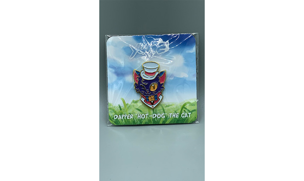 Big image 202306jwy023   dapper the hot dog cat pin